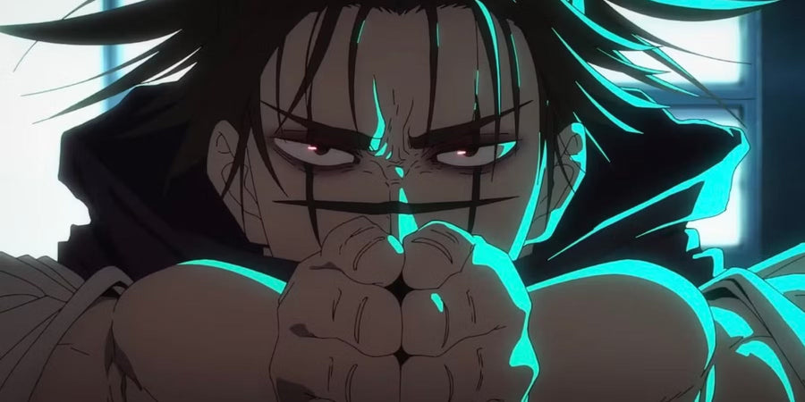 Choso, der älteste Fluch, der zu Yujis unerwartetem Verbündeten wurde, in Jujutsu Kaisen. Das Bild stellt Choso vor, den Fluch, der sich Yuji unerwartet anschließt.