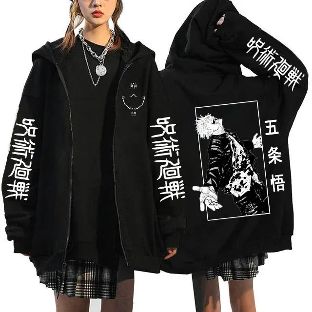 Veste Jujutsu Kaisen Gojo Visage Taché