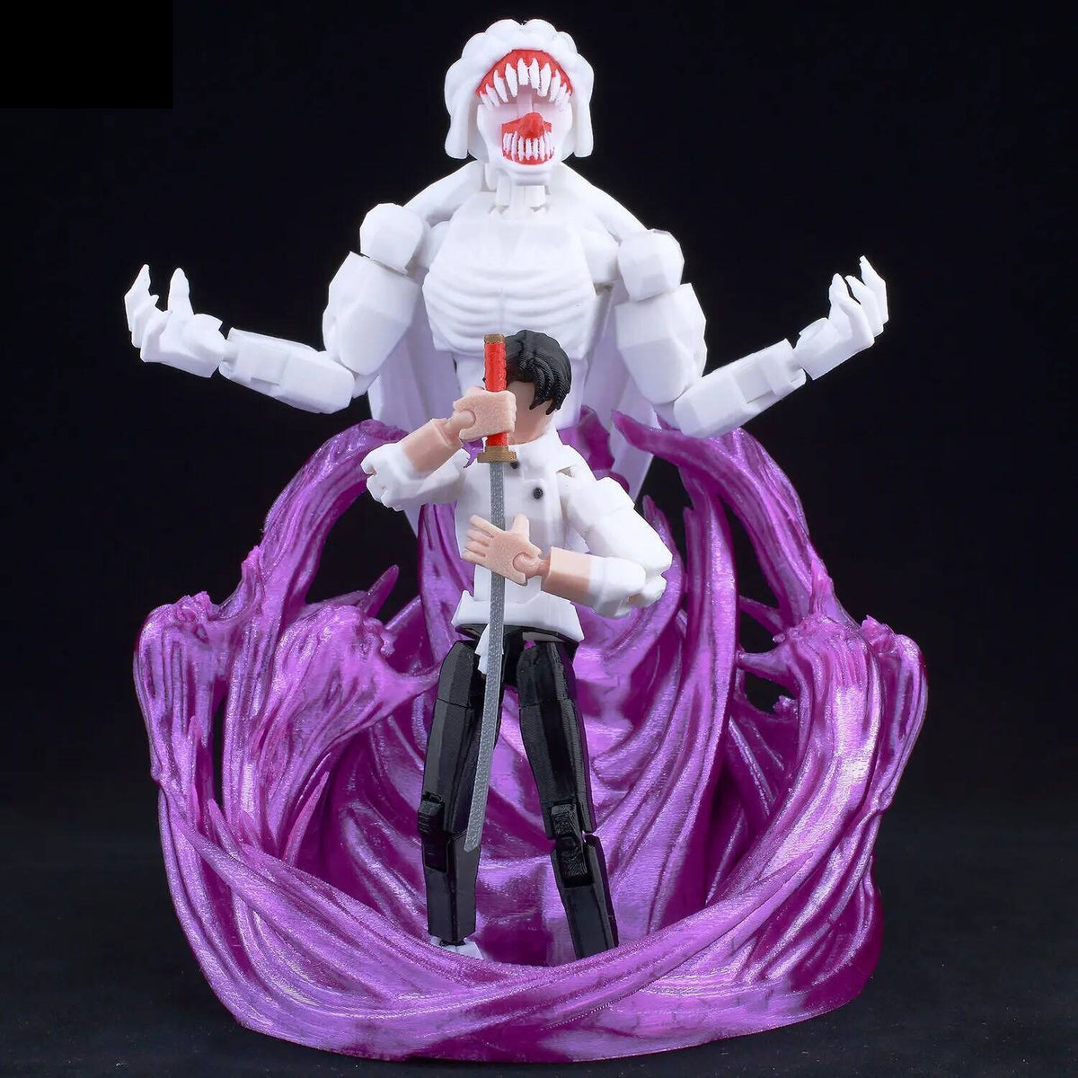 Figurine Jujutsu Kaisen Yuta et Rika Aura Violette