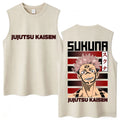 Débardeur Jujutsu Kaisen Sukuna Bandes Rouges Portrait