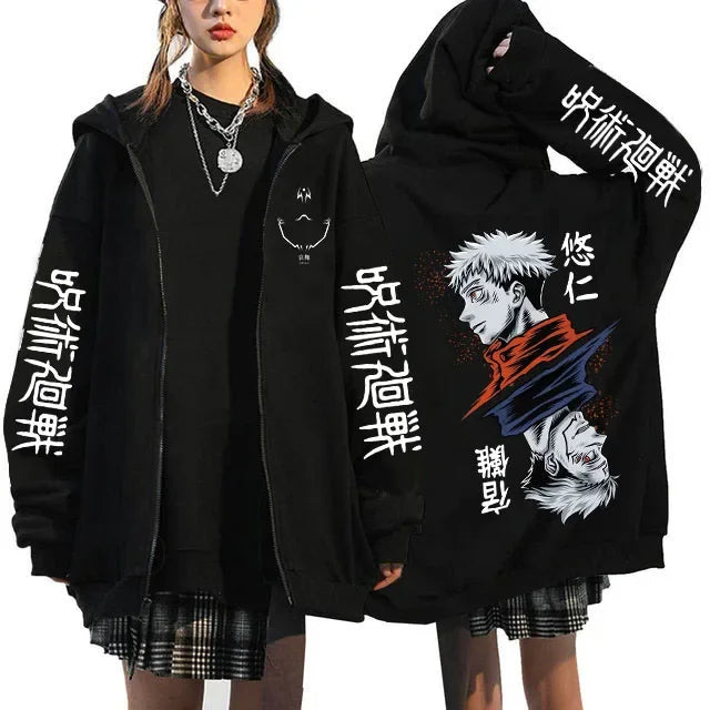 Veste Jujutsu Kaisen Yuji Kanji Yujin