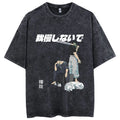 T-shirt Jujutsu Kaisen Toji Katana Kanji Blanc