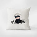 Coussin Jujutsu Kaisen Logo Gojo Chibi Blanc