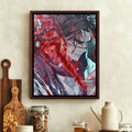 Poster Jujutsu Kaisen Choso Fracture Rouge et Bleue