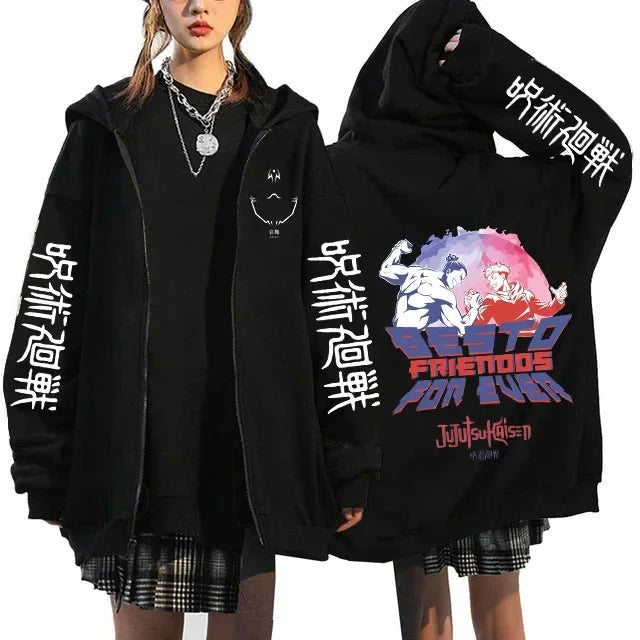 Veste Jujutsu Kaisen Todo Yuji Pleine Lune Rose