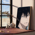 Poster Jujutsu Kaisen Toji Portrait Bleu Foncé