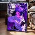 Poster Jujutsu Kaisen Yuta x Rika Étreinte Violette