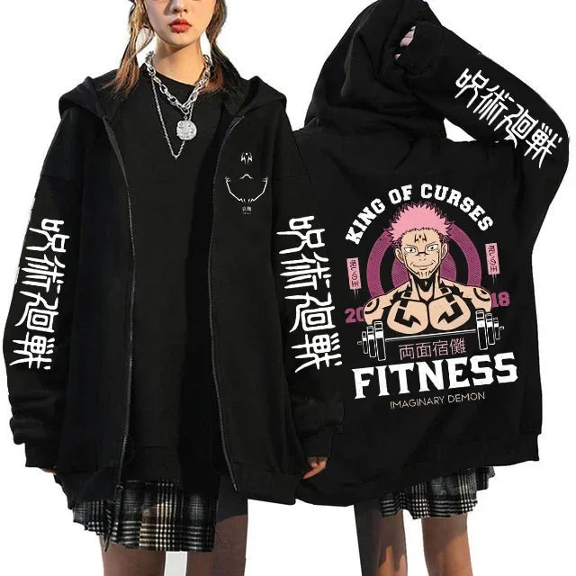 Veste Jujutsu Kaisen Sukuna Salle de Sport Fitness