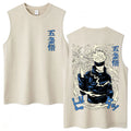 Débardeur Jujutsu Kaisen Gojo Énergie Bleue Kanji