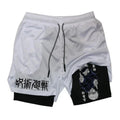 Shorts Jujutsu Kaisen Gojo Grau Tinte Nachtblau