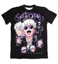 T-Shirt Jujutsu Kaisen Gojo Satoru Collage Violett