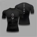 T-shirt Compression Jujutsu Kaisen Symbole infini Noir