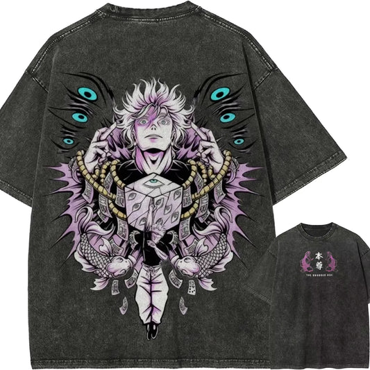 T-shirt Jujutsu Kaisen Gojo Idole Violette Six Yeux