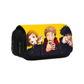 Federmäppchen Jujutsu Kaisen Trio Yuji Megumi Nobara Gelb
