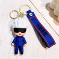 Porte-clé Jujutsu Kaisen Gojo Satoru Lanière Bleue