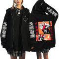 Jujutsu Kaisen Jacke Yuji Hand auf dem Kopf Orange