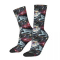 Chaussette Jujutsu Yuta Okkotsu Lame Rouge