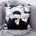 Coussin Jujutsu Kaisen Gojo Collage Bleu Ciel