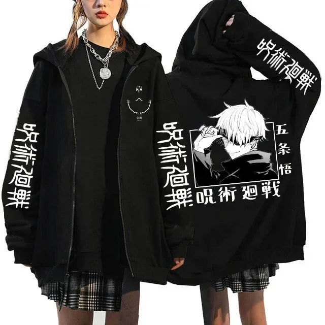 Veste Jujutsu Kaisen Gojo Trois Quarts Yeux Nus