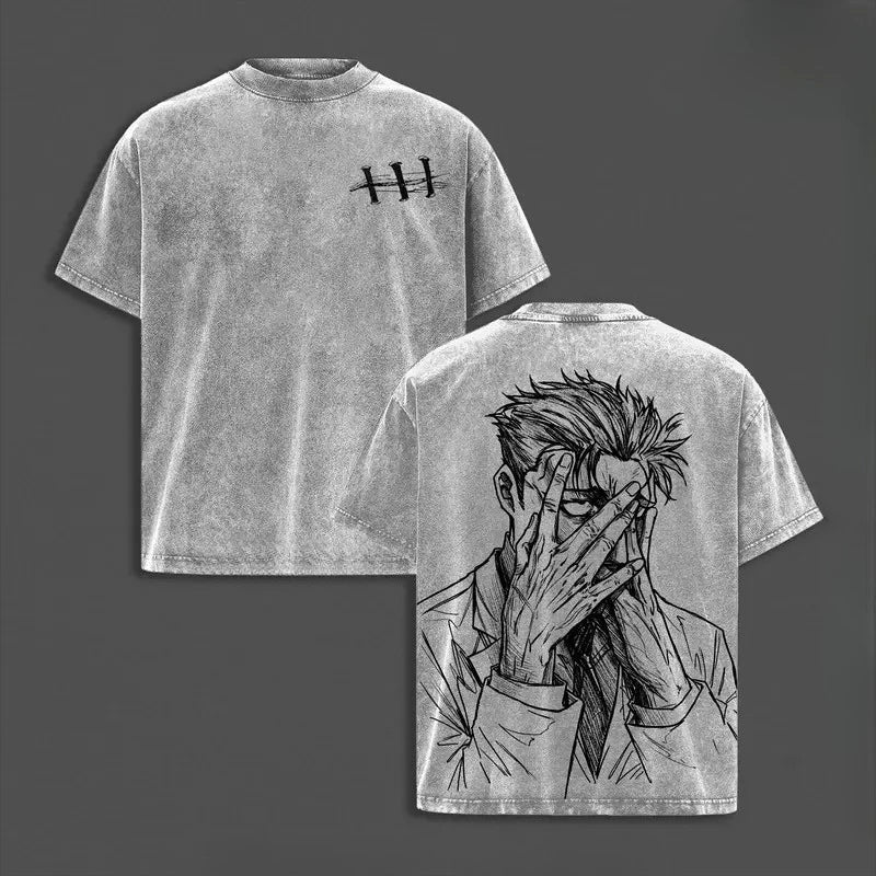 T-Shirt Jujutsu Kaisen Hiromi Higuruma Hand im Gesicht