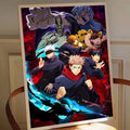 Poster Jujutsu Kaisen Team Tokio Kampf Okkulte Energie