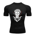 Kompressions-T-Shirt Jujutsu Kaisen Sukuna Dämon