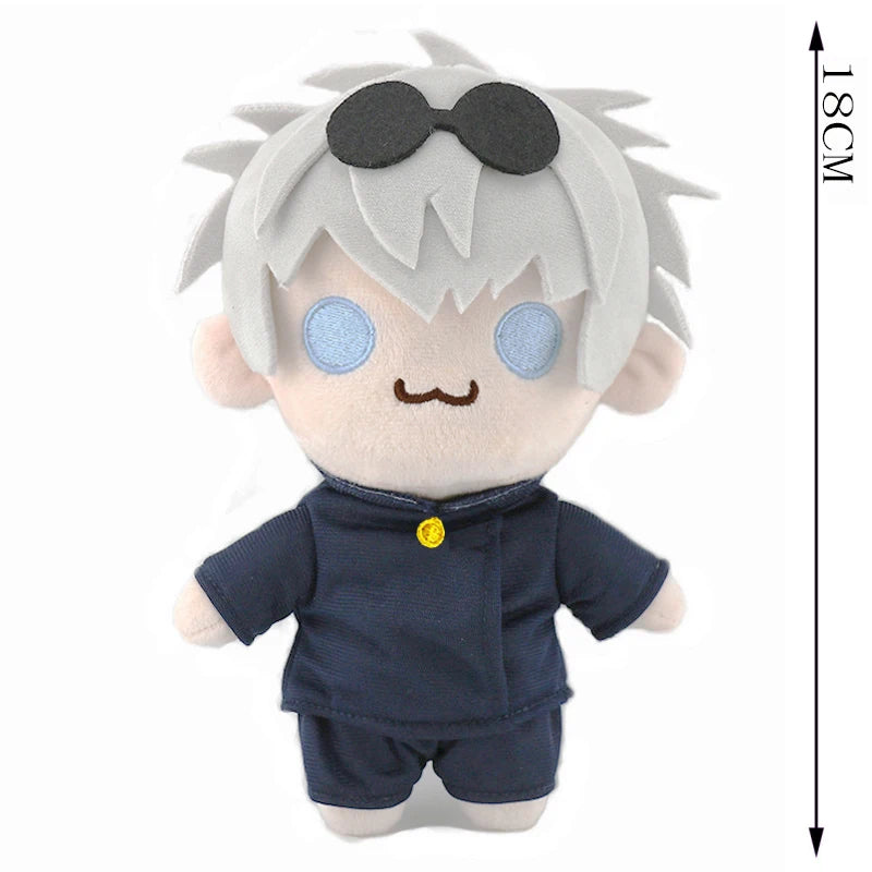 Peluche Jujutsu Kaisen Gojo Lunettes Debout 18cm