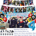 Jujutsu Kaisen Geburtstagsparty-Set 4 Jahre Ballons Dekoration