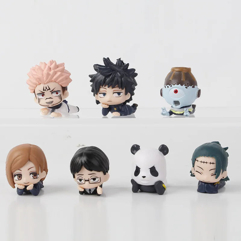 Figurine Jujutsu Kaisen Lot 7 Personnages Miniatures Série B