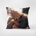 Coussin Jujutsu Kaisen Gojo Portrait Sombre Doré