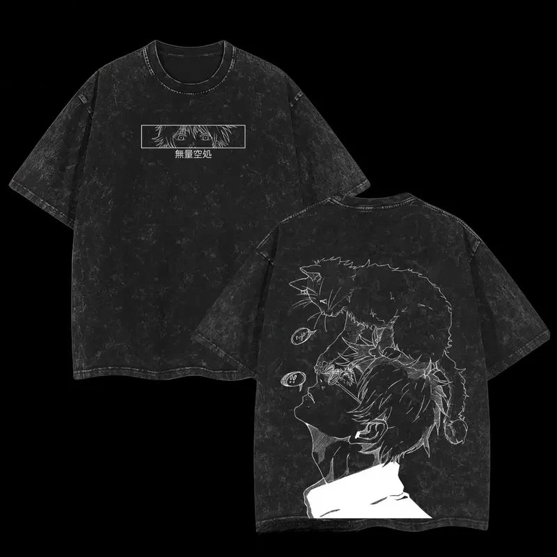 T-shirt Jujutsu Kaisen Gojo Félin Croquis Crayon