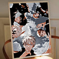 Jujutsu Kaisen Poster Charaktere Mosaik Manga Cover