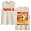 Tanktop Jujutsu Kaisen Nanami Kento Orange Streifen