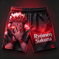 Short Jujutsu Kaisen Rouge Sukuna Roi Fléau