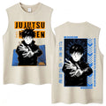Tanktop Jujutsu Kaisen Megumi Rahmen Orange und Blau