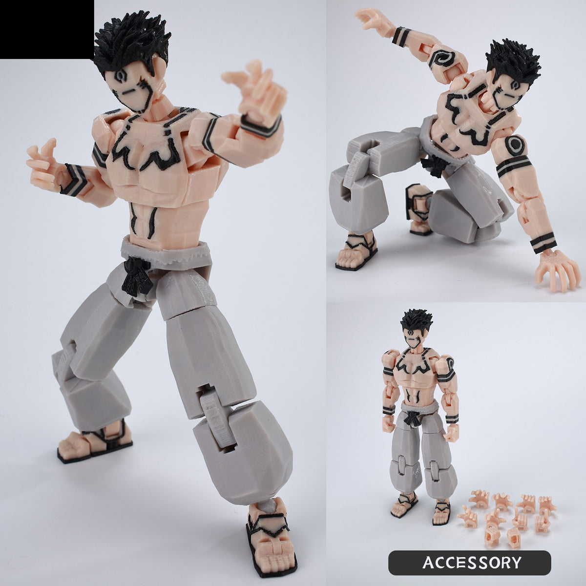 Figurine Jujutsu Kaisen Sukuna Torse Marqué Articulée