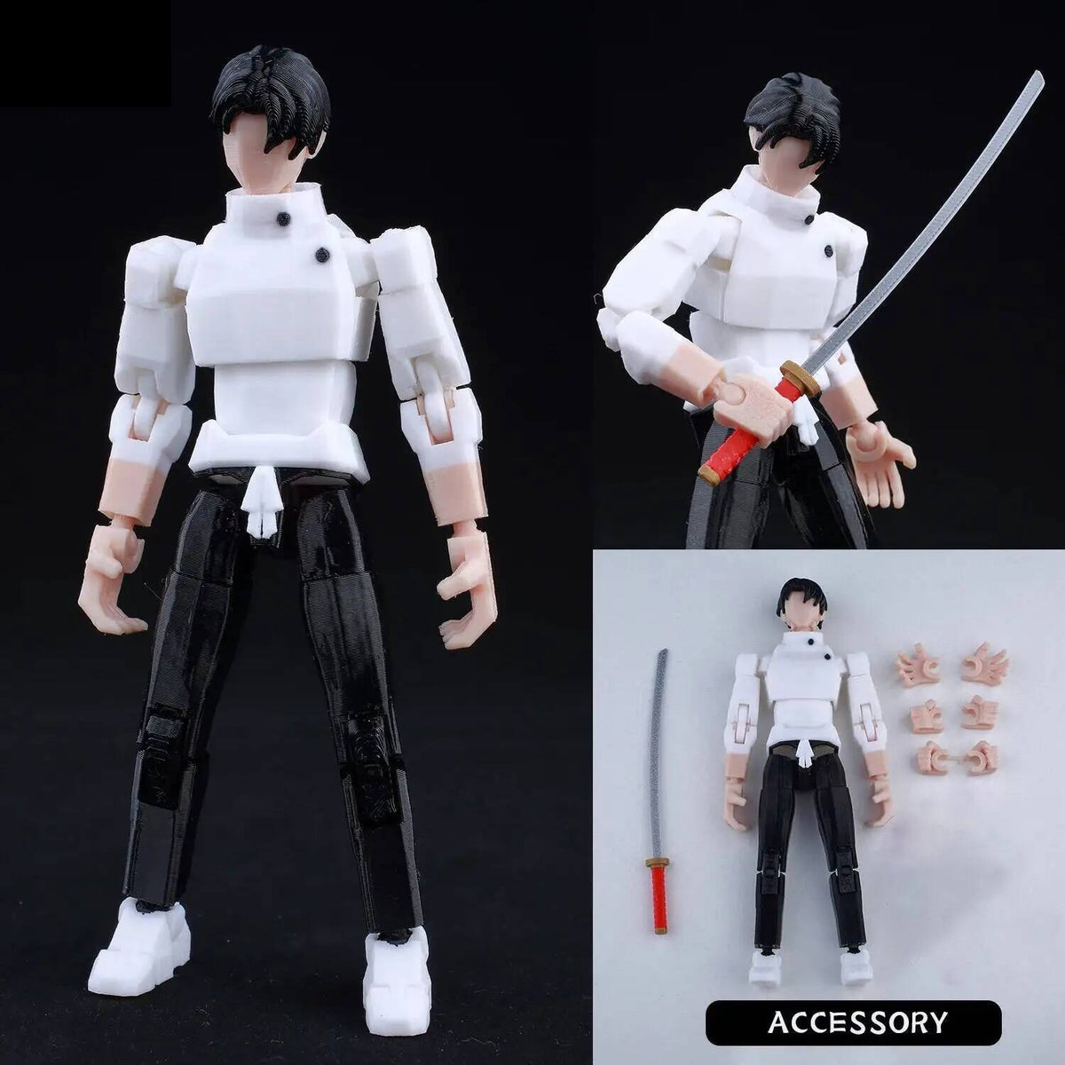 Figurine Jujutsu Kaisen Yuta Okkotsu Uniforme Blanc Articulée