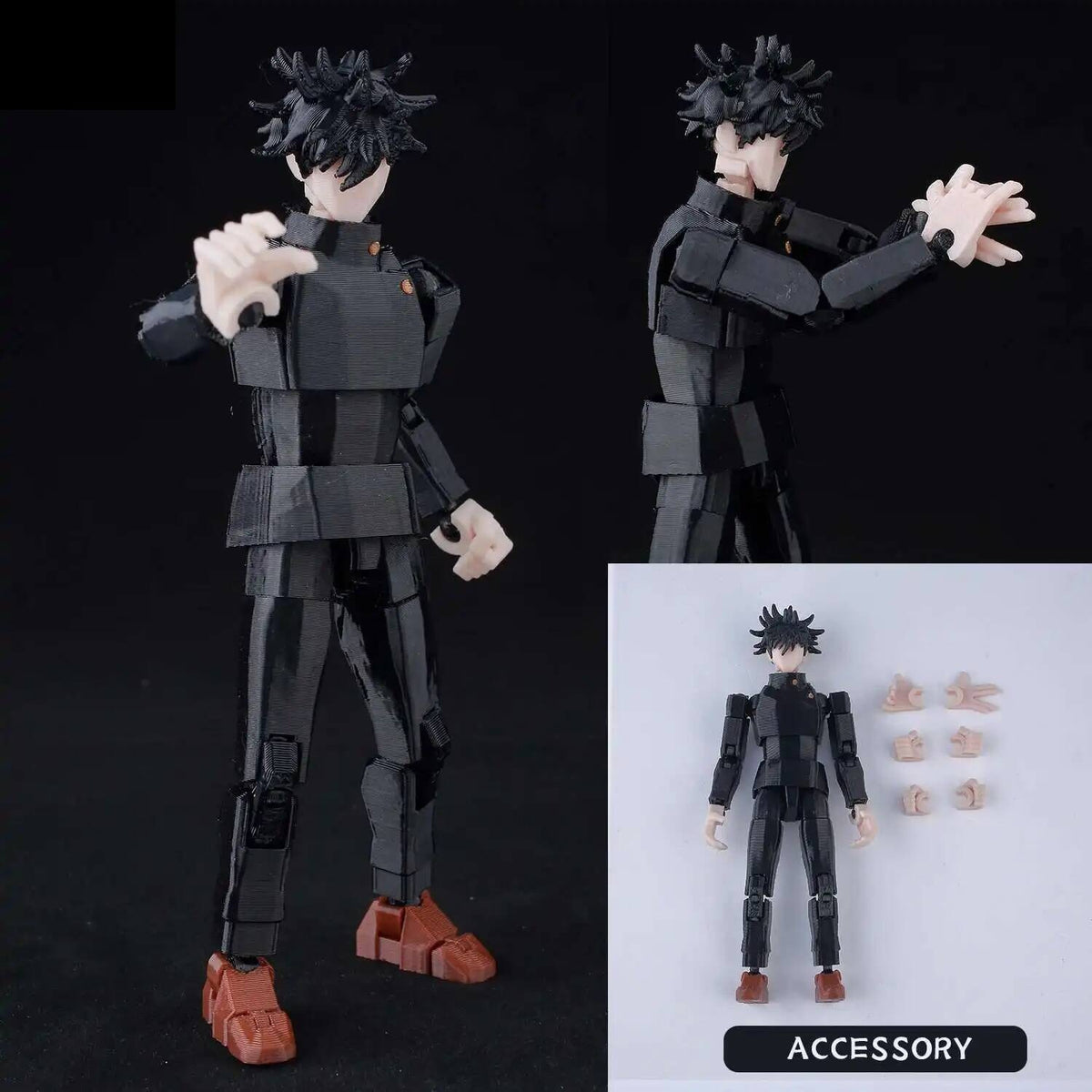 Figurine Jujutsu Kaisen Megumi Fushiguro Signe des Ombres Articulée